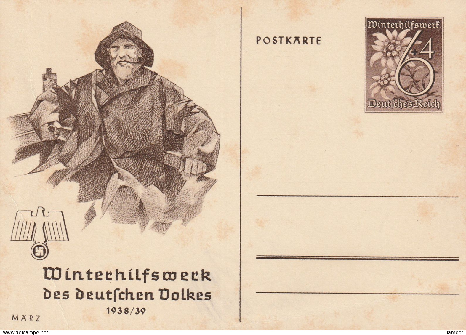 Deutsche Reich Postkarte Postfresch Ungelaufene Adolf Hitler - Verzamelingen & Kavels