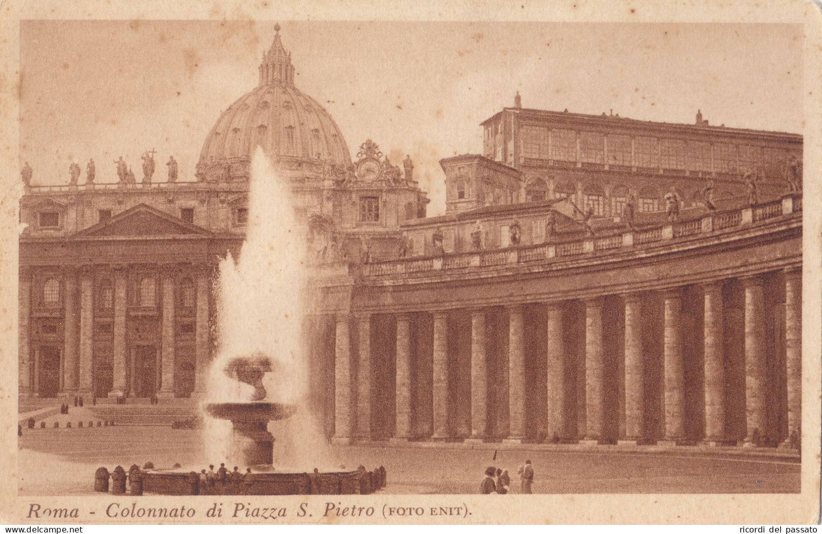 Cartolina Roma - Colonnato Di Piazza S.pietro - San Pietro