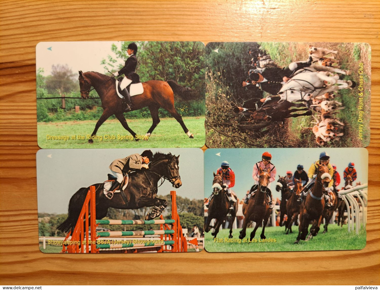 Phonecard Set Jersey 78JERA-D Horse Riding - [ 7] Jersey Und Guernsey