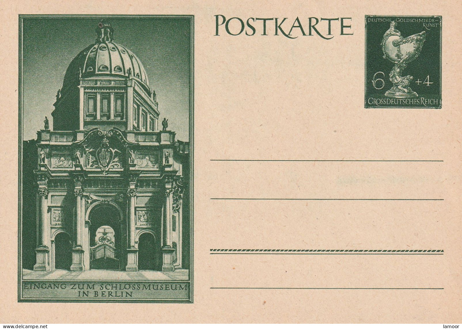 Deutsche Reich Postkarte Postfresch Ungelaufene Adolf Hitler - Collections & Lots