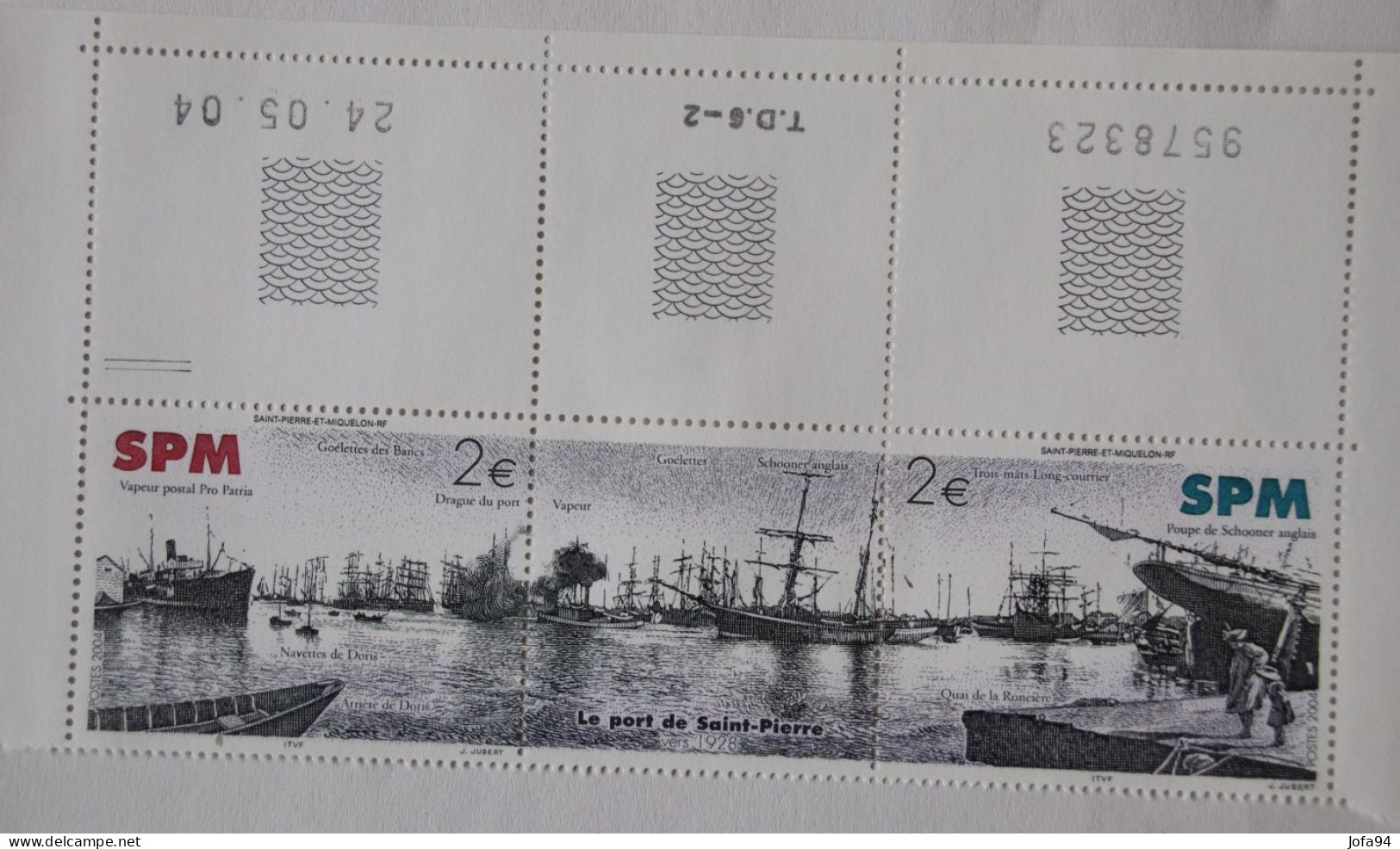 SPM 2004  Triptyque 'Le Port De St Pierre'  YT 816/817   Neuf - Unused Stamps