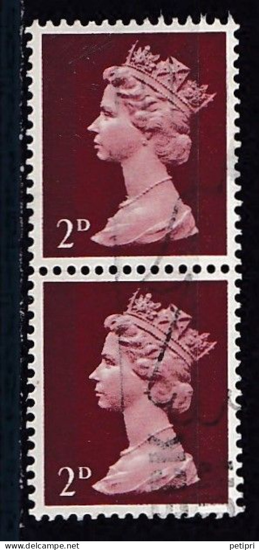 Grande Bretagne - 1952 - 1971 -  Elisabeth II -  Y&T N °  473 Paire Oblitérée - Gebraucht