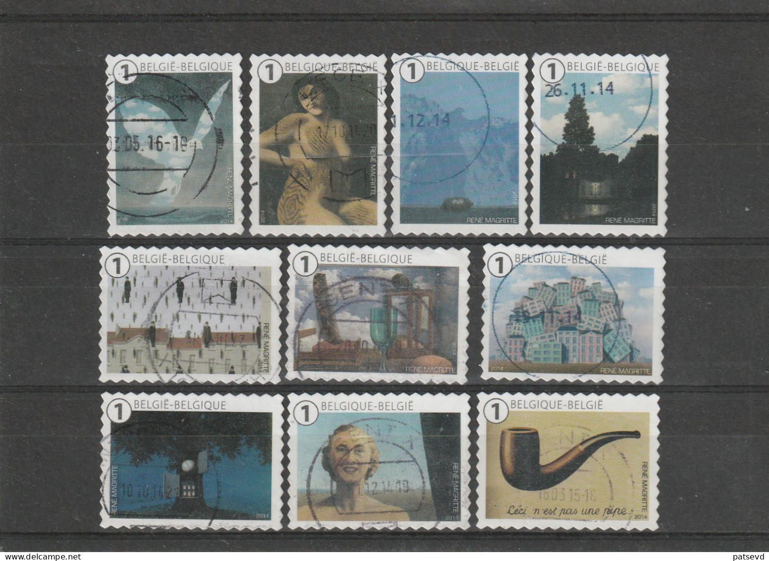 4430/4439 Magritte Oblit/gestp Centrale - Used Stamps