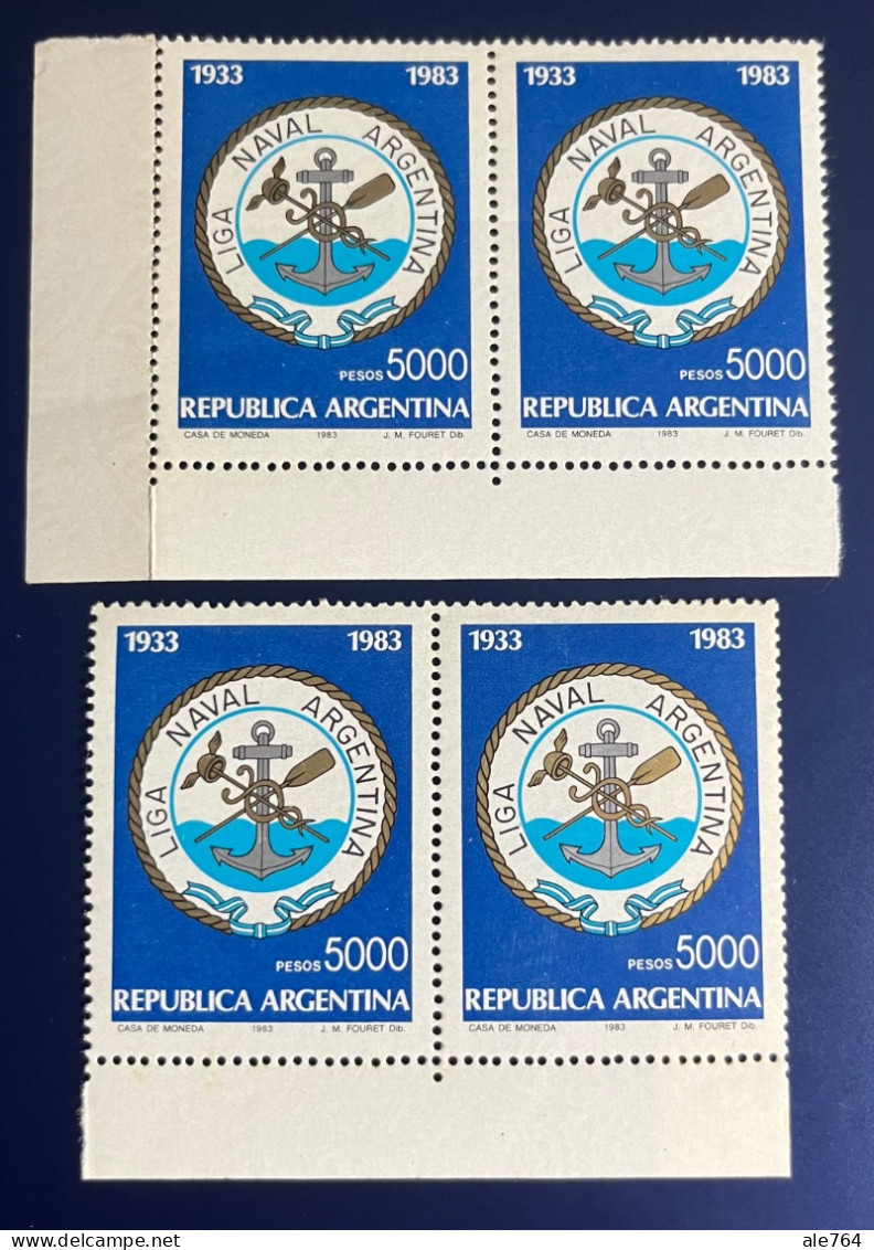 Argentina 1983 Liga Naval Argentina, GJ 2086, Sc 1414, Y 1349, MNH. - Ungebraucht