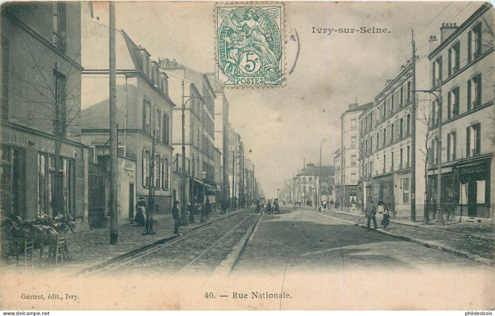 VAL DE MARNE  IVRY SUR SEINE  Rue Nationale - Ivry Sur Seine