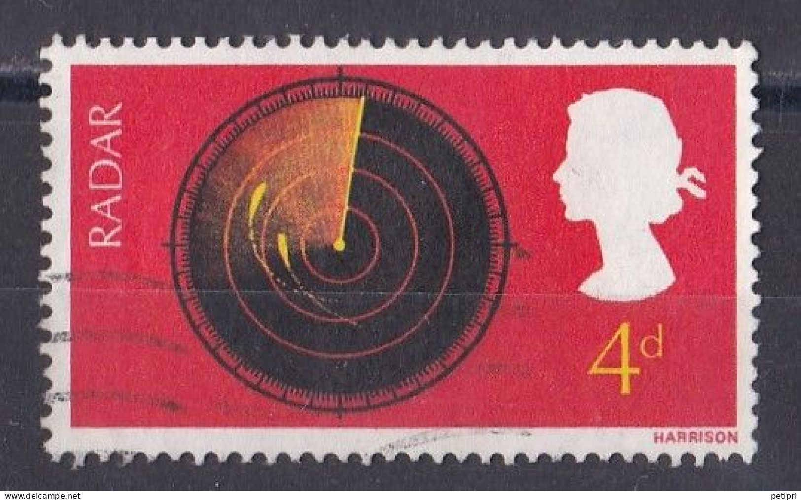 Grande Bretagne - 1952 - 1971 -  Elisabeth II -  Y&T N °  495  Oblitéré - Used Stamps