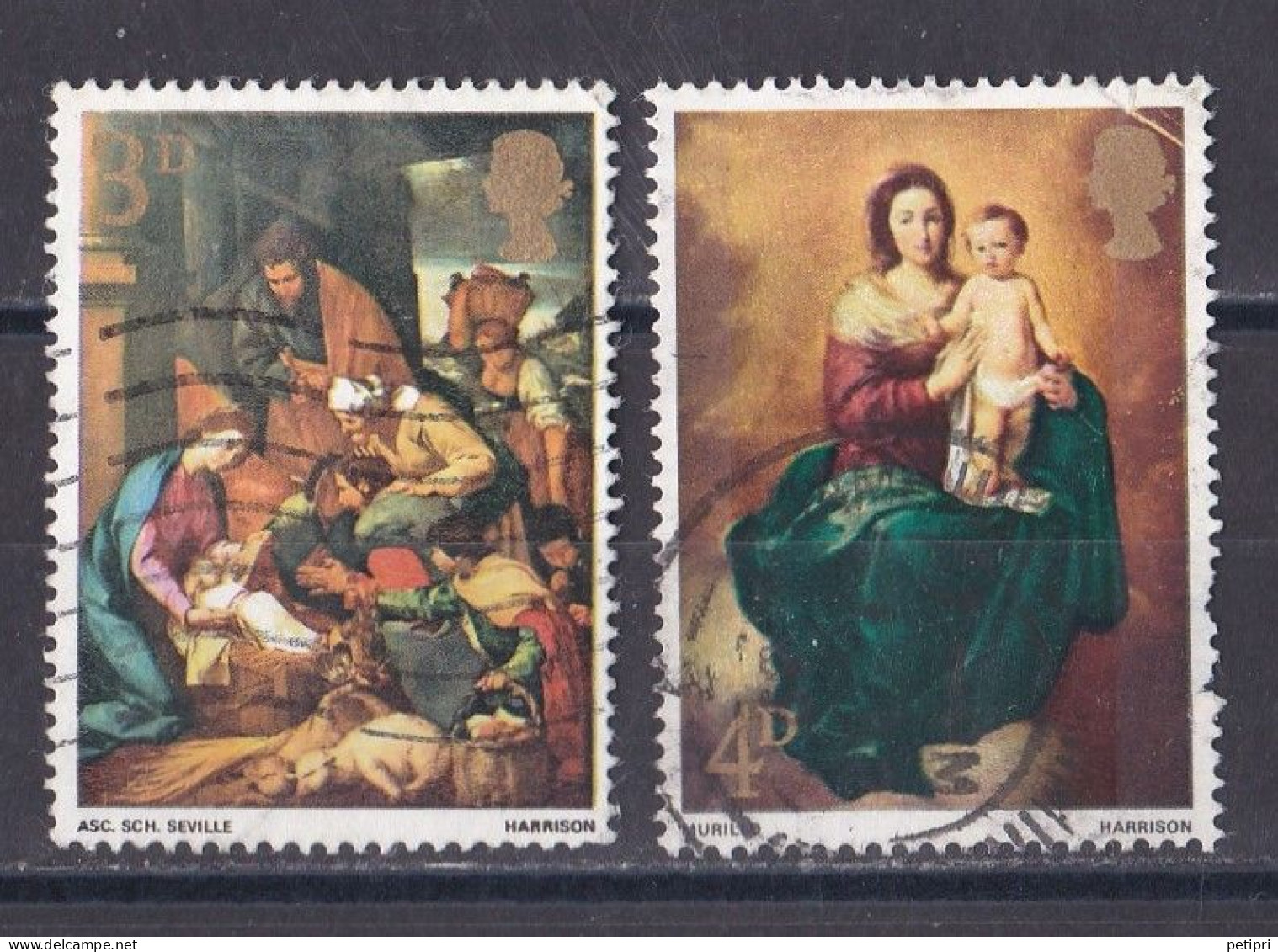 Grande Bretagne - 1952 - 1971 -  Elisabeth II -  Y&T N °  499  Et   500  Oblitérés - Used Stamps