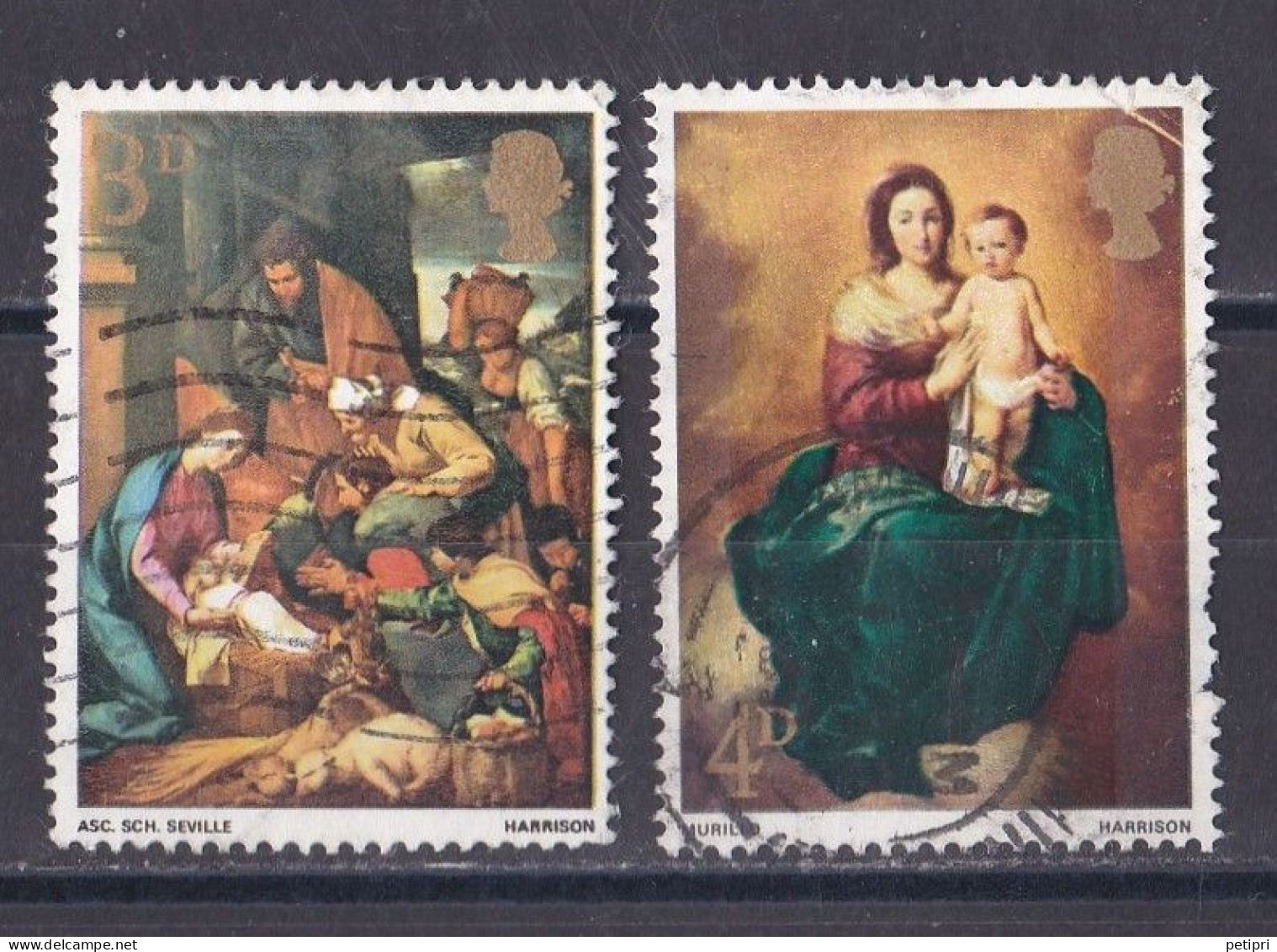 Grande Bretagne - 1952 - 1971 -  Elisabeth II -  Y&T N °  499  Et   500  Oblitérés - Oblitérés