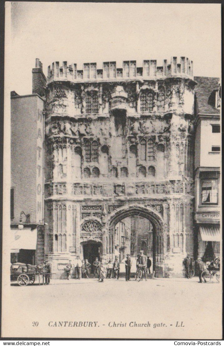 Christ Church Gate, Canterbury, Kent, C.1920 - Lévy Et Neurdein Postcard LL20 - Canterbury