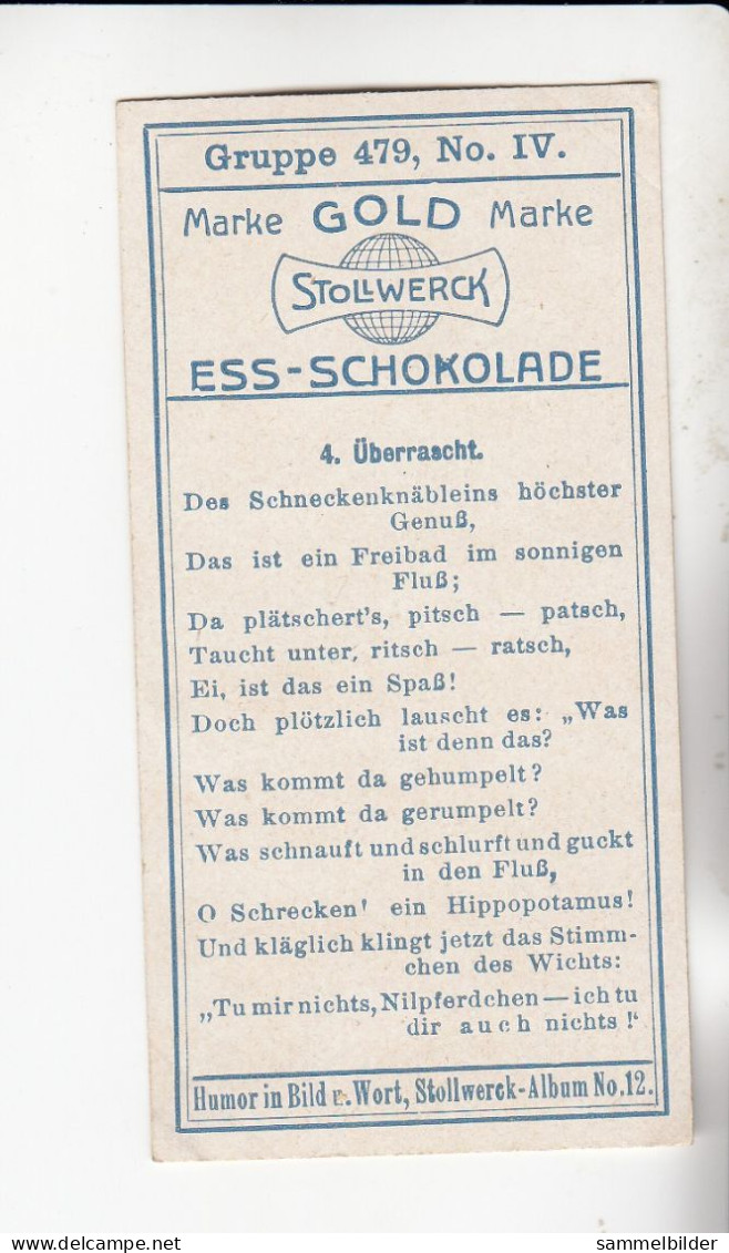 Stollwerck Album No 12 Fabelwesen Überrascht    Grp 479 #4 Von 1911 - Stollwerck