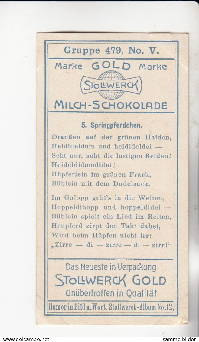 Stollwerck Album No 12 Fabelwesen Springpferdchen   Grp 479 #5 Von 1911 - Stollwerck