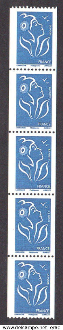 France - 2008 - Roulette 5 X N° 4241 - Neufs ** - Marianne De Lamouche - Coil Stamps