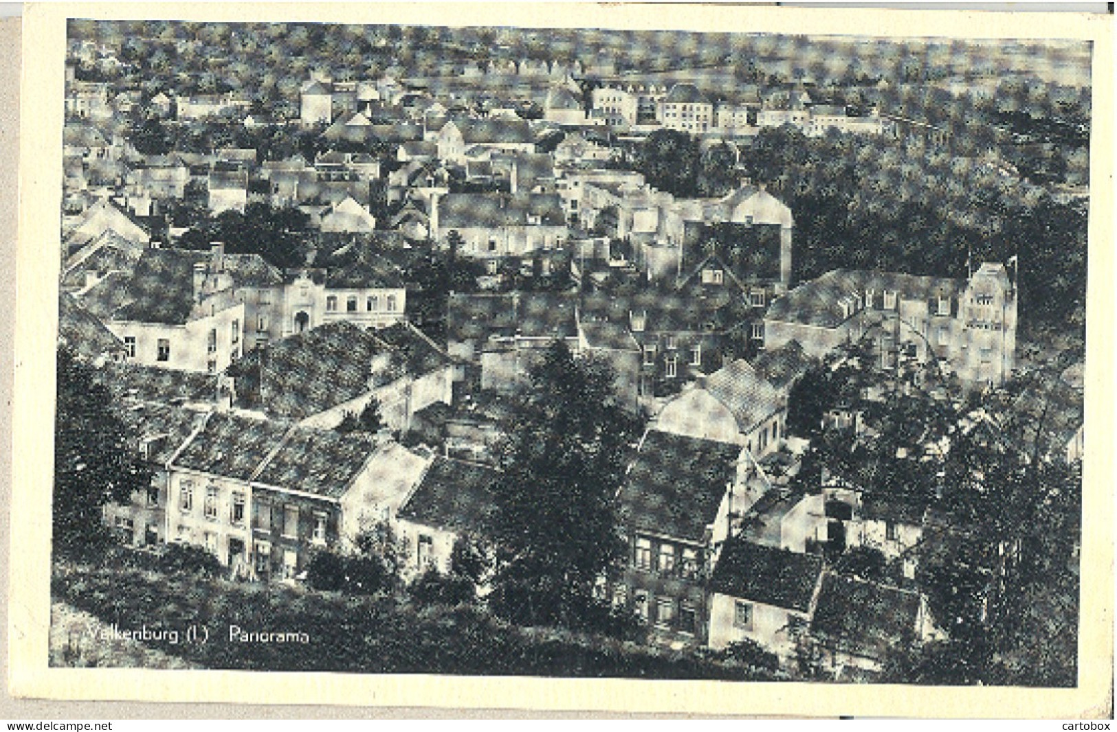 Valkenburg, Panorama   (het Zichtbare Raster Op De Kaart Is Veroorzaakt Door Het Scannen) - Valkenburg