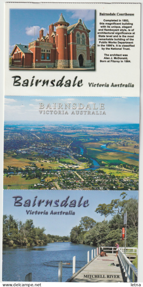 Australia VICTORIA VIC Rotunda Courthouse Aerial BAIRNSDALE Postcard 4pack 1990s - Gippsland