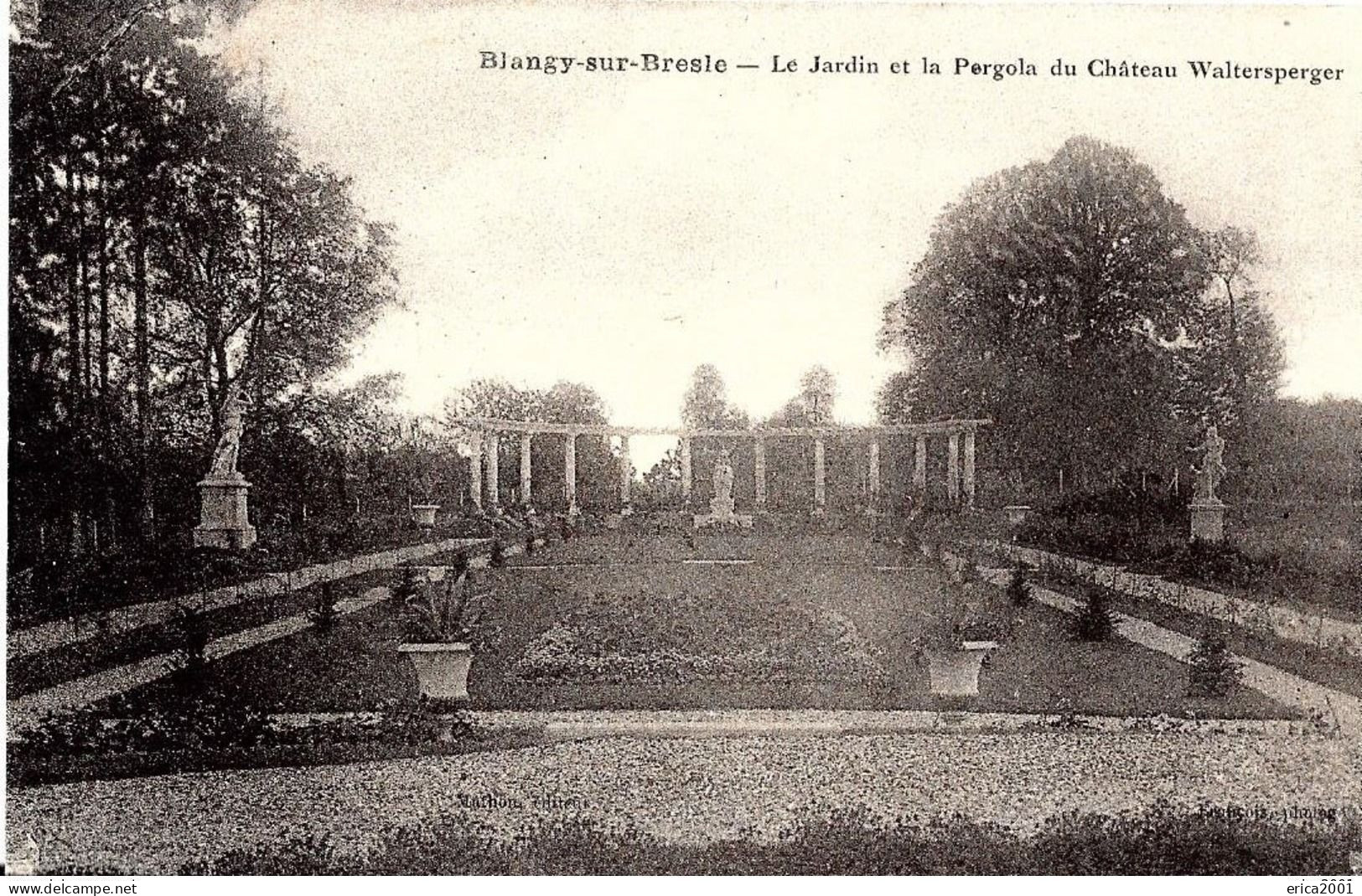 Blangy-sur-Bresle. Le Jardin Et La Pergola Du Chateau Waltersperger. - Blangy-sur-Bresle