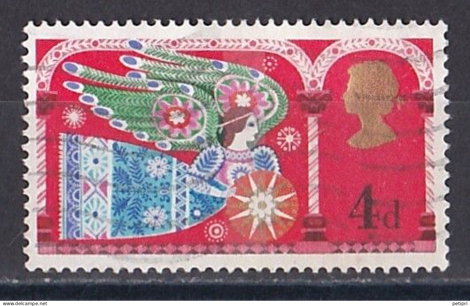 Grande Bretagne - 1952 - 1971 -  Elisabeth II -  Y&T N °  579  Oblitéré - Used Stamps