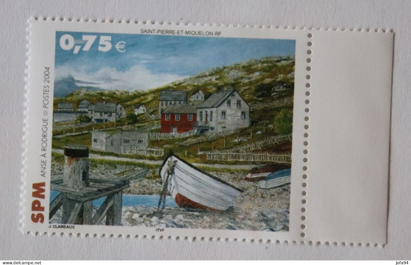 SPM 2004 Peinture Anse à Rodrigue YT 811   Neuf Imperf - Unused Stamps