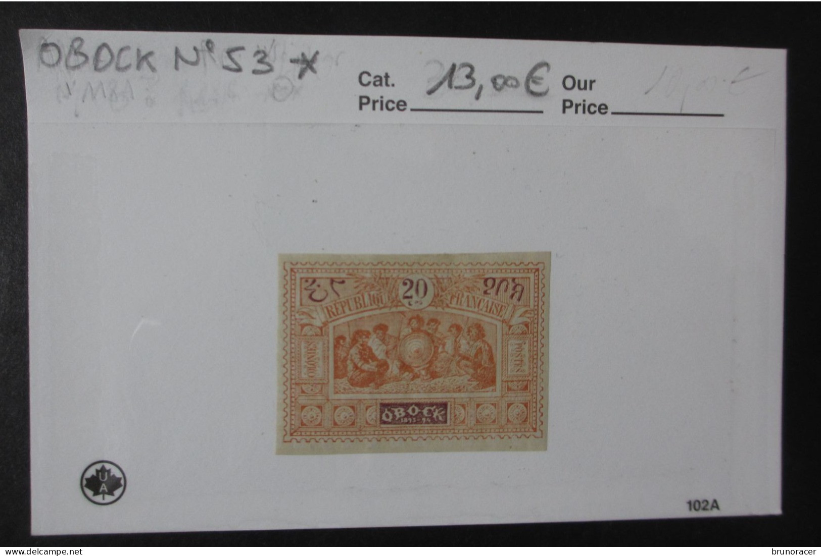 COLONIES OBOCK N°53 NEUF* TB COTE 13 EUROS VOIR SCANS - Unused Stamps