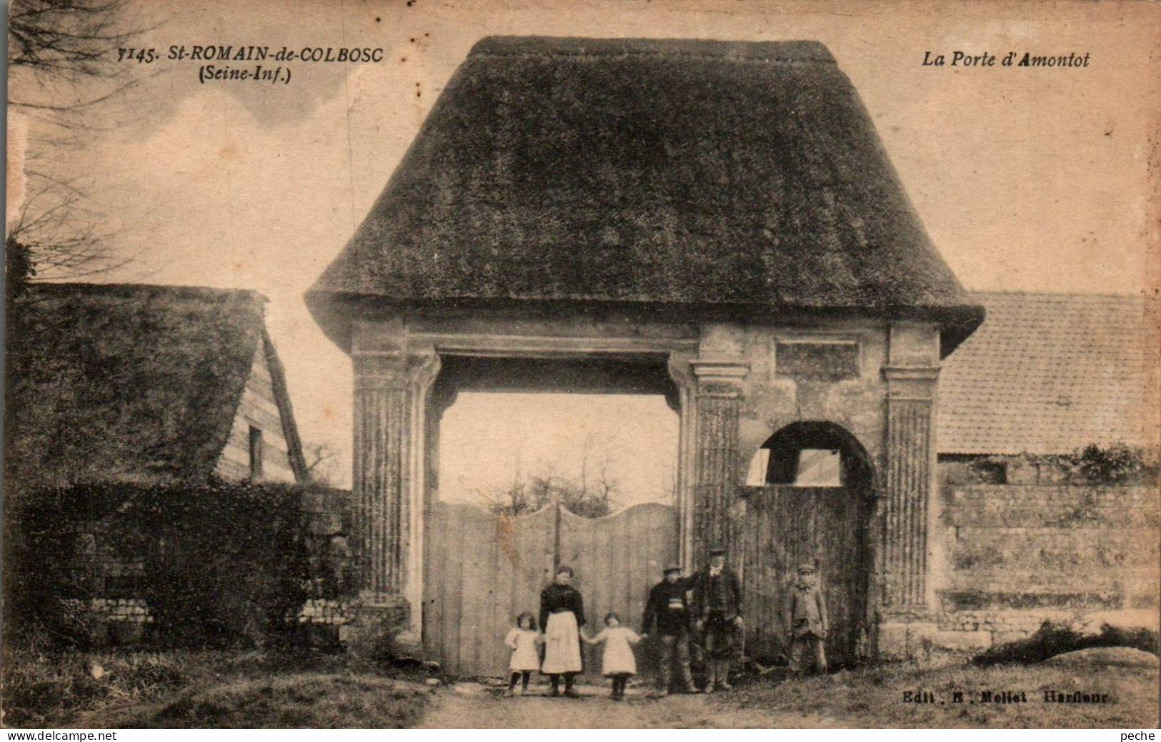 N°11561 -cpa Saint Romain De Colbosc -la Porte D'Amontot- - Saint Romain De Colbosc