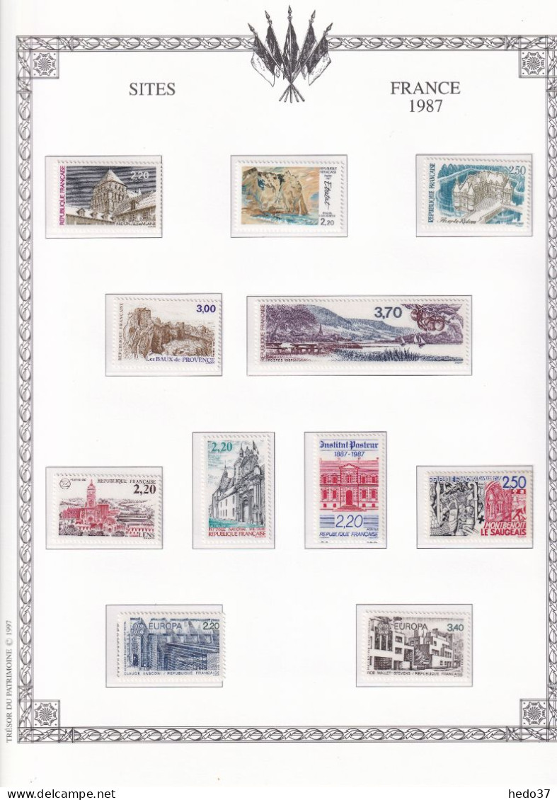 France Année Complète 1987 - N°2452/2500 - Neufs ** Sans Charnière - TB - 1980-1989