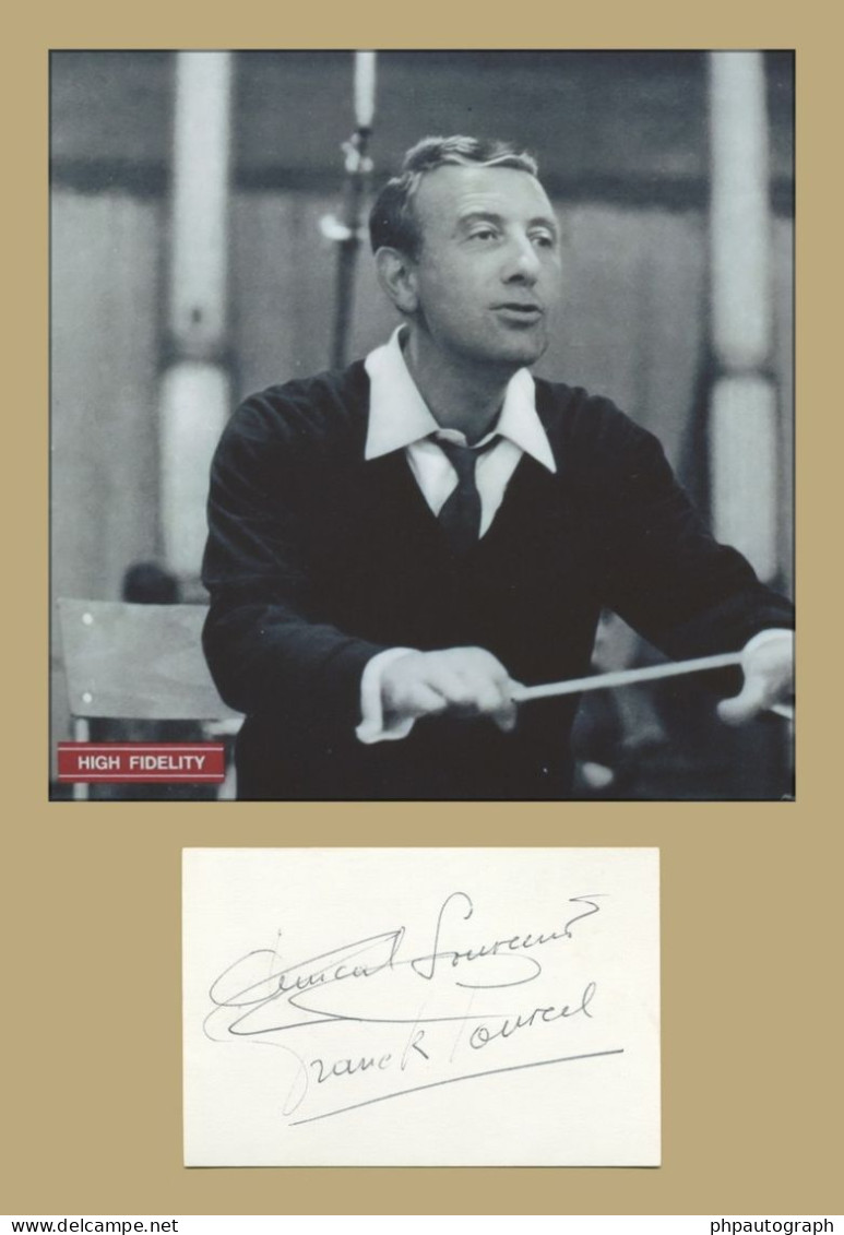 Franck Pourcel (1913-2000) - Chef D'orchestre - Carte Signée + Photo - 1968 - Singers & Musicians