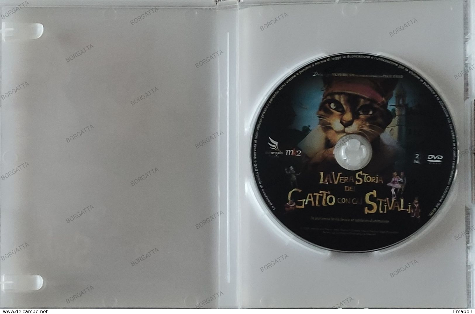 BORGATTA - FANTASTICO - Dvd " LA VERA STORIA DEL GATTO CON GLI STIVALI "- DALL'ANGELO 2009 -  USATO In Buono Stato - Fantasy