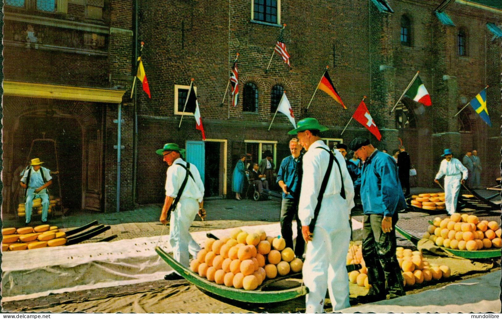 Kleinformatkarte ALKMAAR / Holland - Käsemarkt - Alkmaar