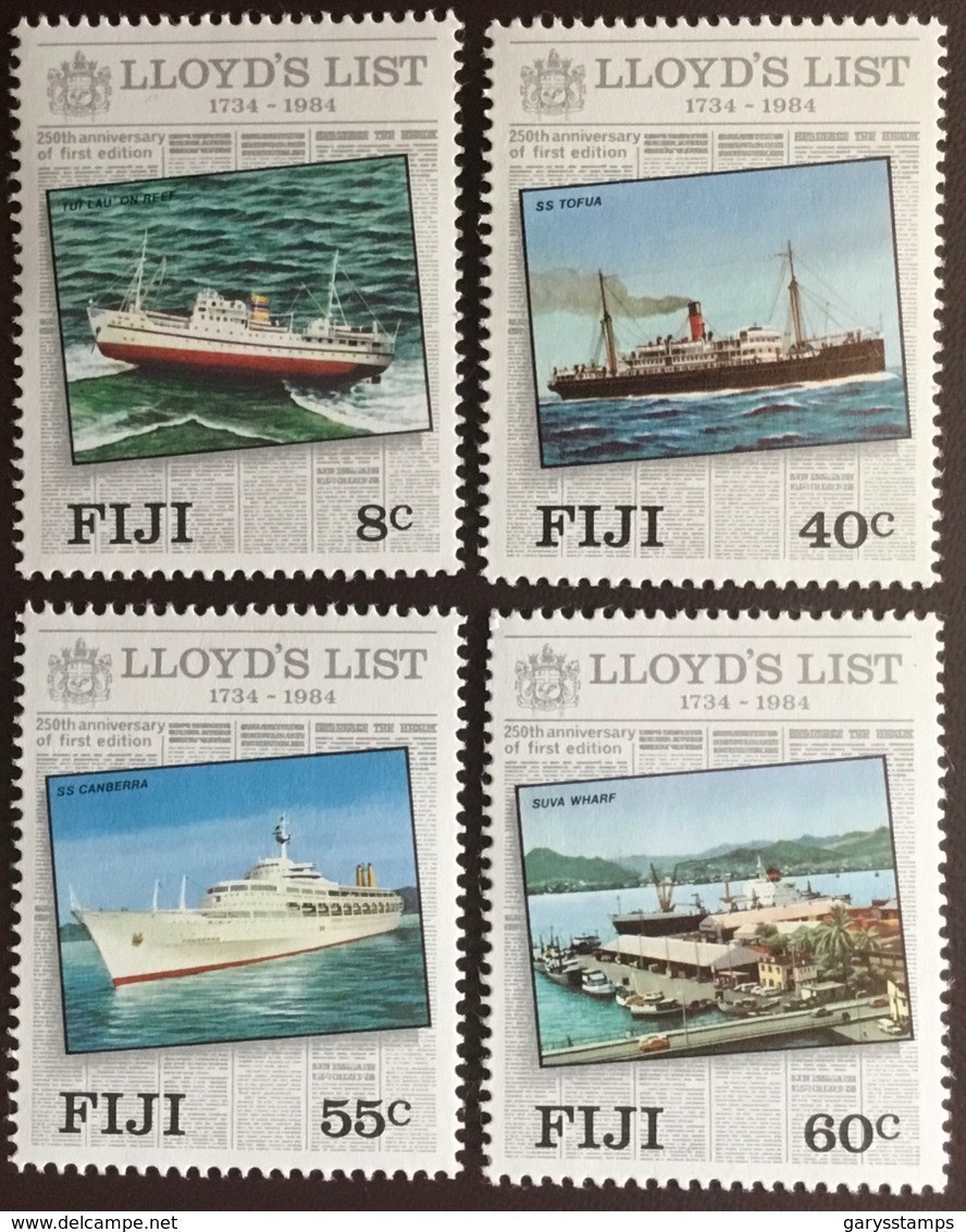 Fiji 1984 Lloyd's List MNH - Fiji (1970-...)