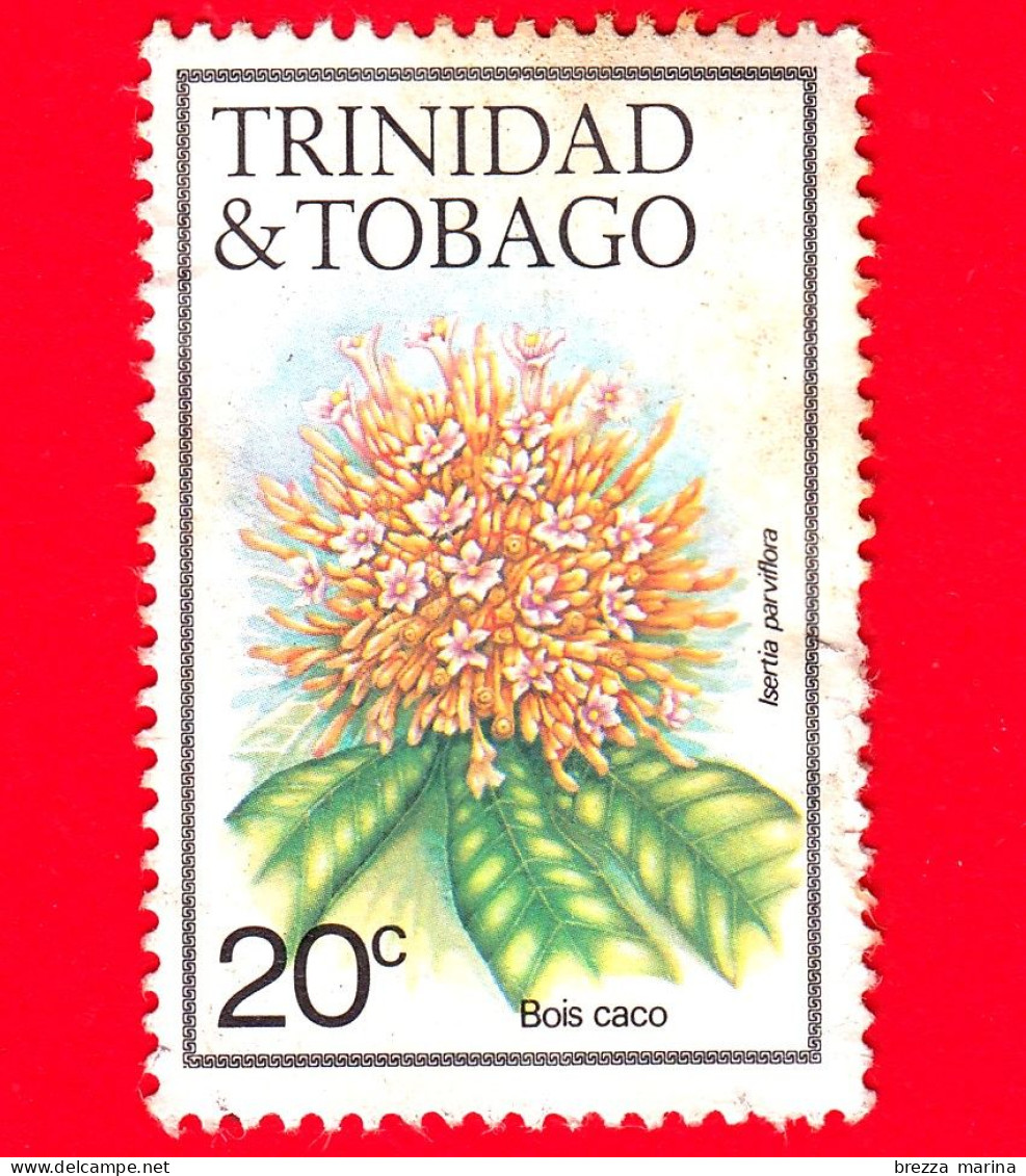 TRINIDAD & TOBAGO - Usato - 1988 - Fiori - Legno Di Caco (Isertia Parviflora) - 20 - Trinité & Tobago (1962-...)