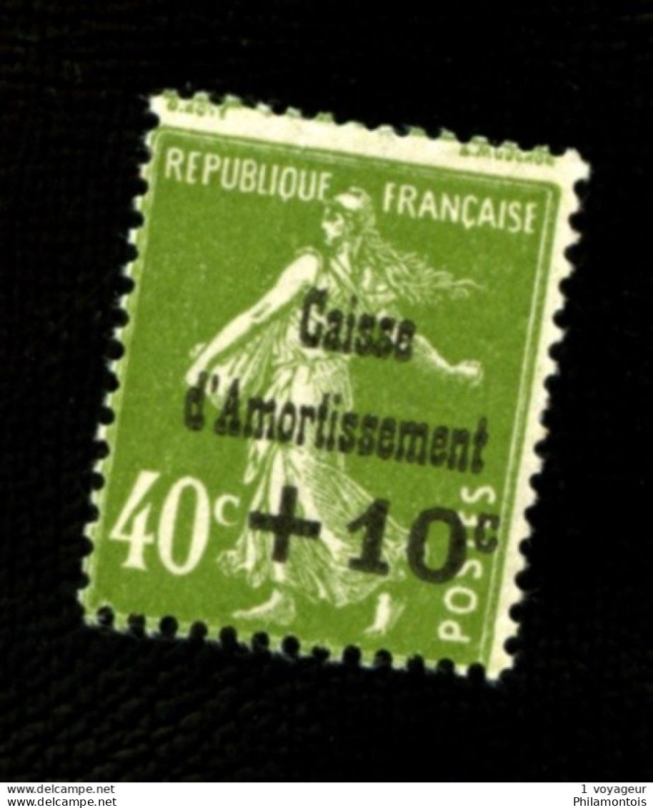 275  - +10c Sur 40c Olive - 5° Série C.A. - Variété  "signatures En Haut" - Neuf N*  - Très Beau - 1927-31 Sinking Fund