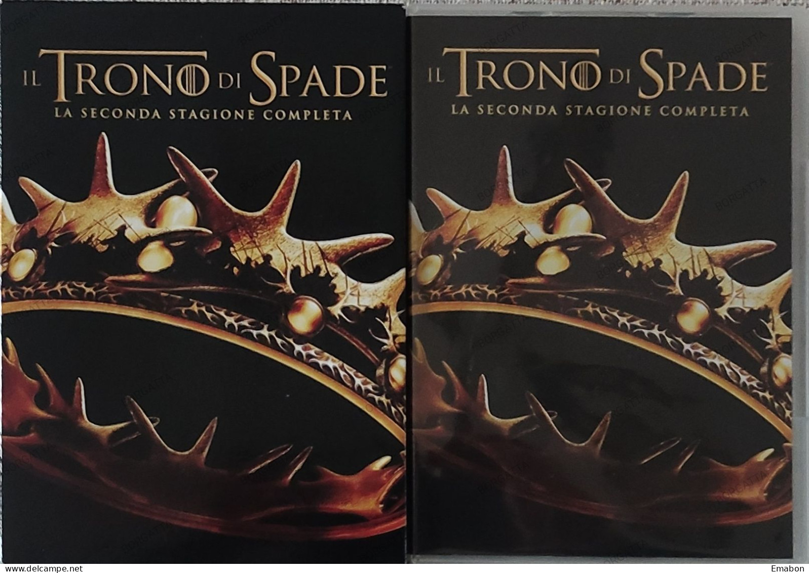 BORGATTA - FANTASTICO - BOX 5 Dvd " IL TRONO DI SPADE SECONDA STAGIONE "-  - HBO 2014 -  USATO In Buono Stato - Mystery