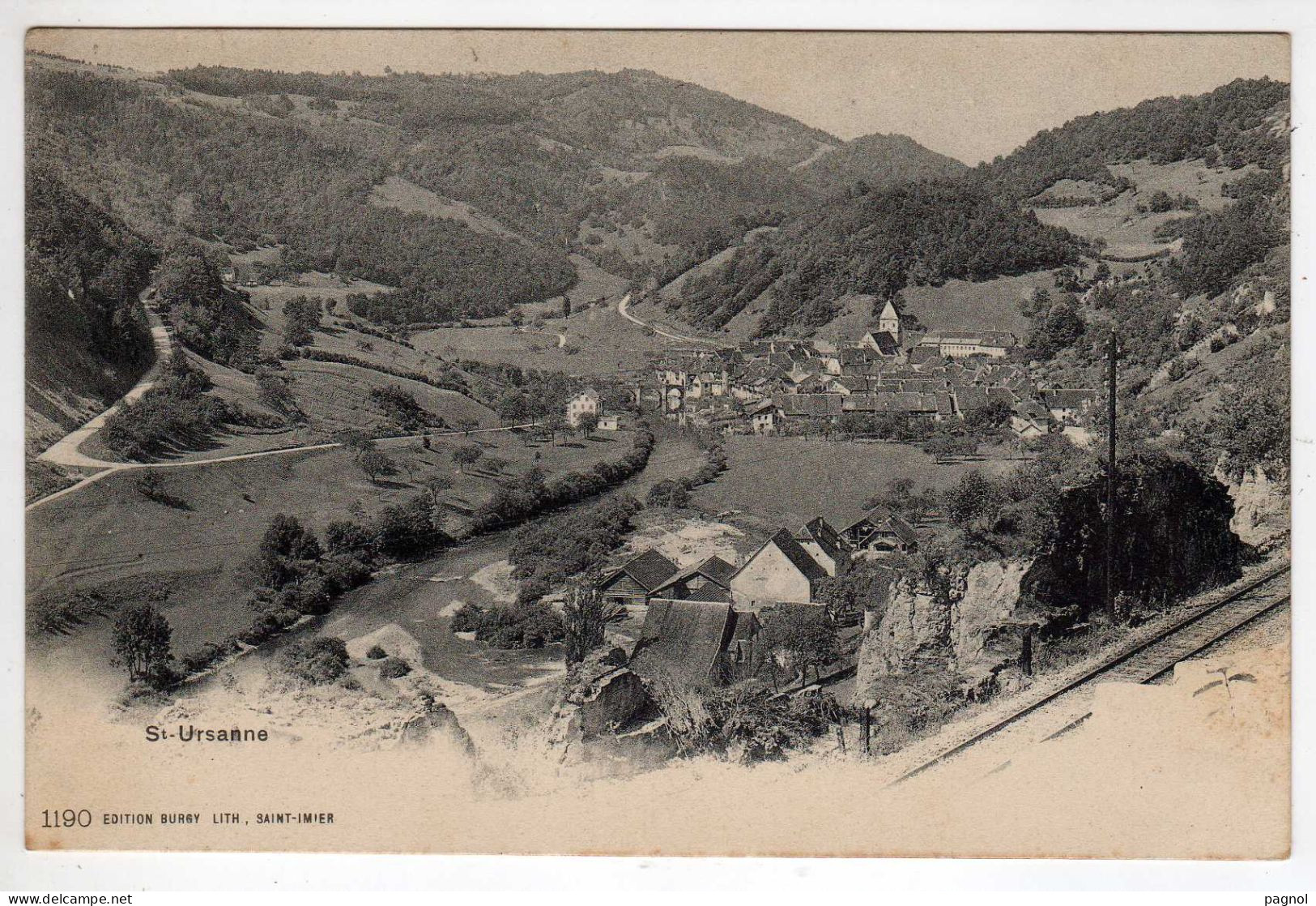 Suisse : St - Ursanne : Vue Générale - Saint-Ursanne