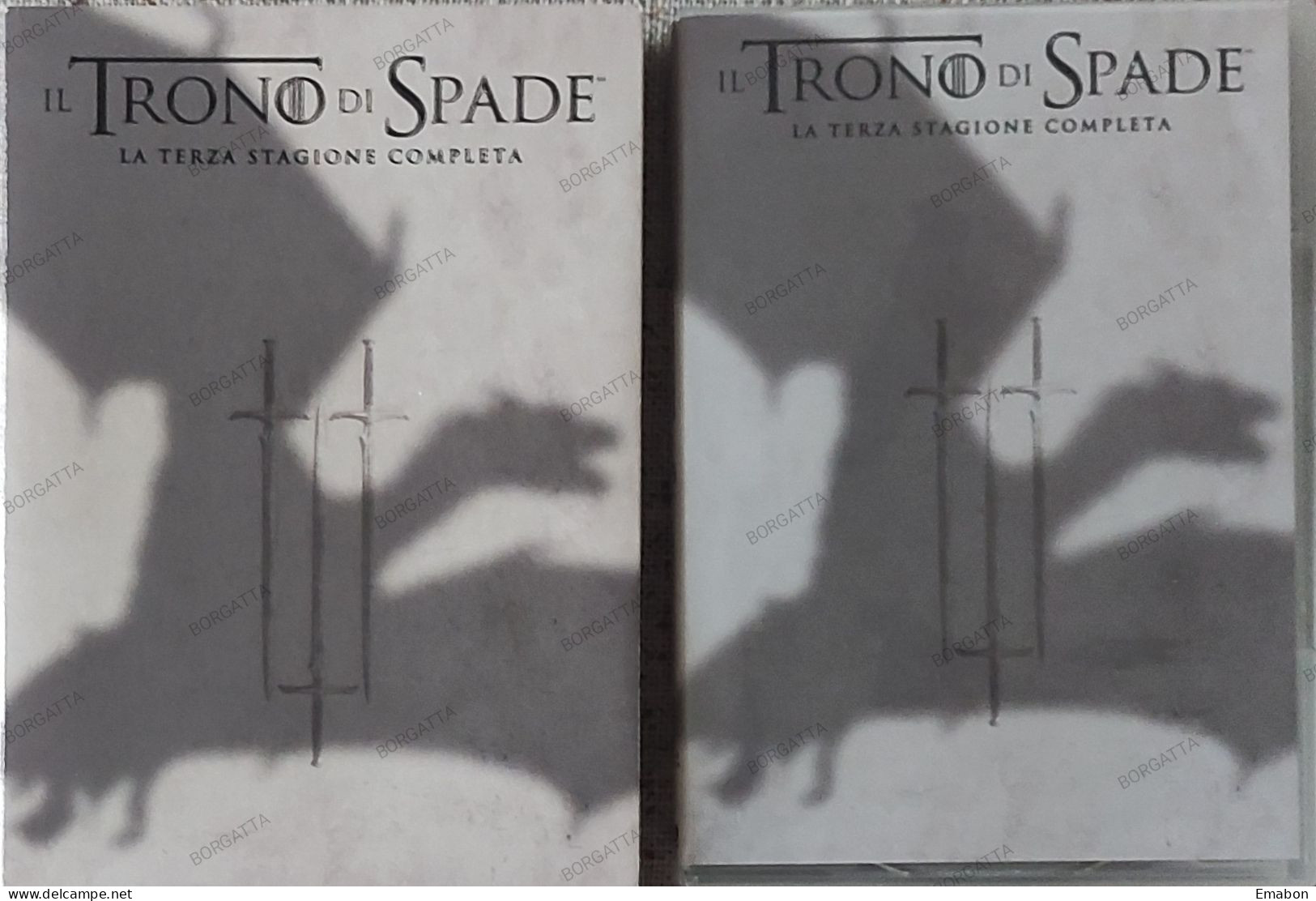 BORGATTA - FANTASTICO - BOX 5 Dvd " IL TRONO DI SPADE TERZA STAGIONE "-  - HBO 2015 -  USATO In Buono Stato - Mystery