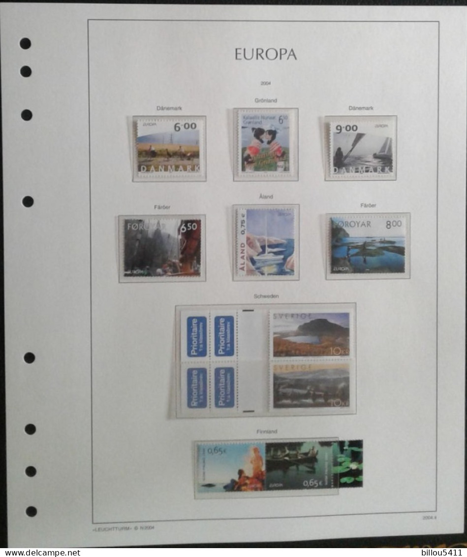 EUROPA 2004  Neuf ** ; Conseil De L'europe ; Action,Convention  L'européenne Etc ...COLLECTION  En Album MAC ;Leuchtturm - Sammlungen