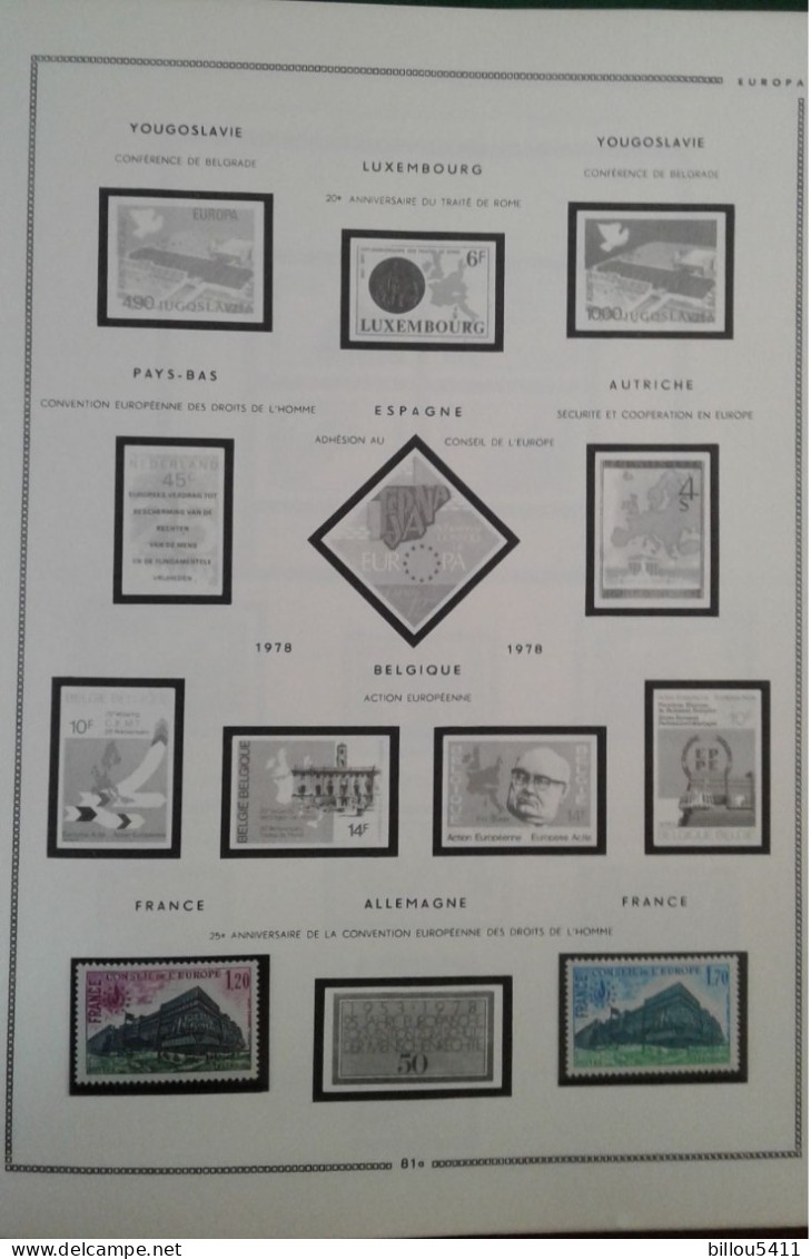 EUROPA 2004  Neuf ** ; Conseil de l'europe ; Action,Convention  l'européenne Etc ...COLLECTION  en Album MAC ;Leuchtturm