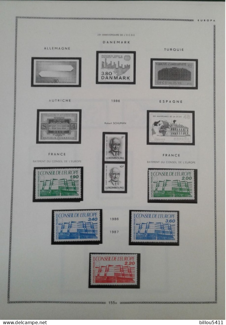 EUROPA 2004  Neuf ** ; Conseil de l'europe ; Action,Convention  l'européenne Etc ...COLLECTION  en Album MAC ;Leuchtturm