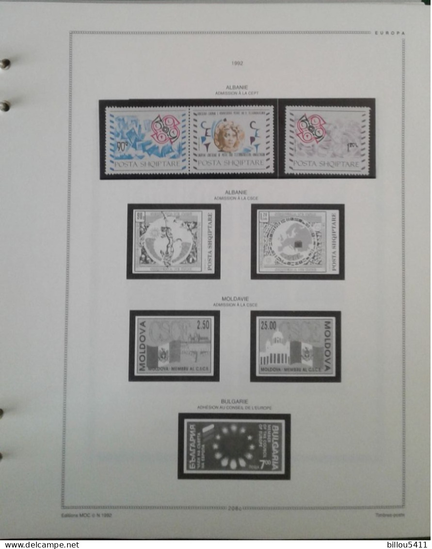 EUROPA 2004  Neuf ** ; Conseil de l'europe ; Action,Convention  l'européenne Etc ...COLLECTION  en Album MAC ;Leuchtturm