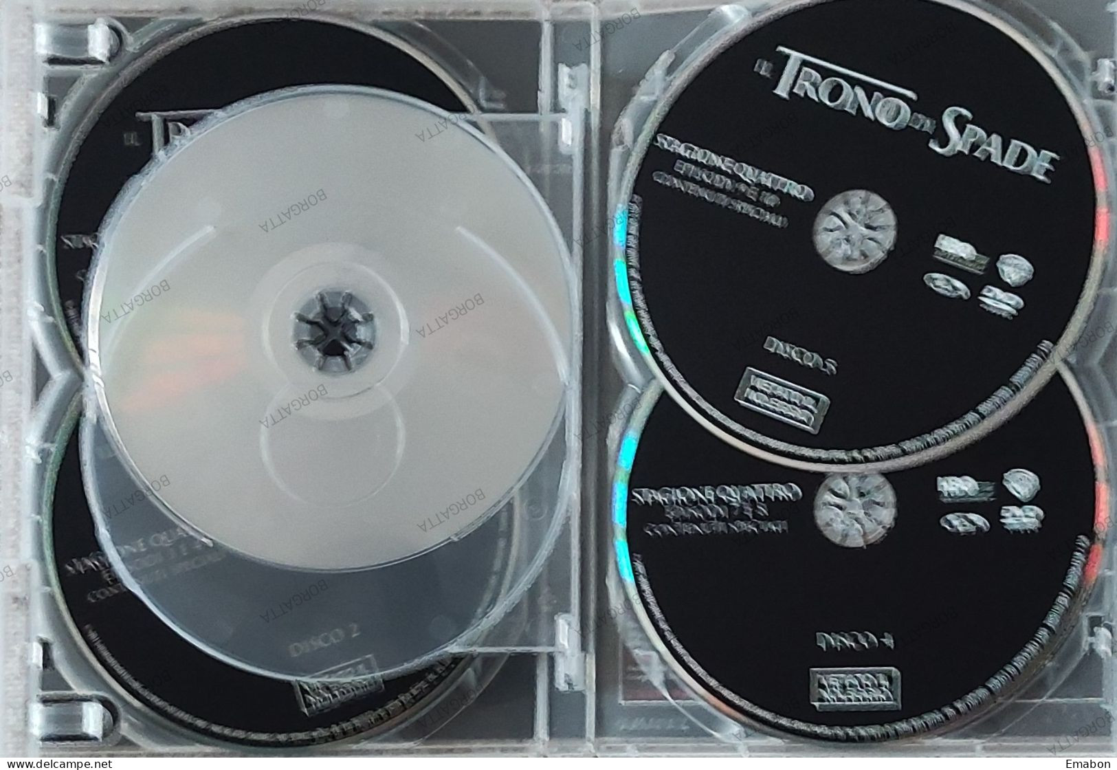 BORGATTA - FANTASTICO - BOX 5 Dvd " IL TRONO DI SPADE QUARTA STAGIONE "-  - HBO 2015 -  USATO In Buono Stato - Fantasía