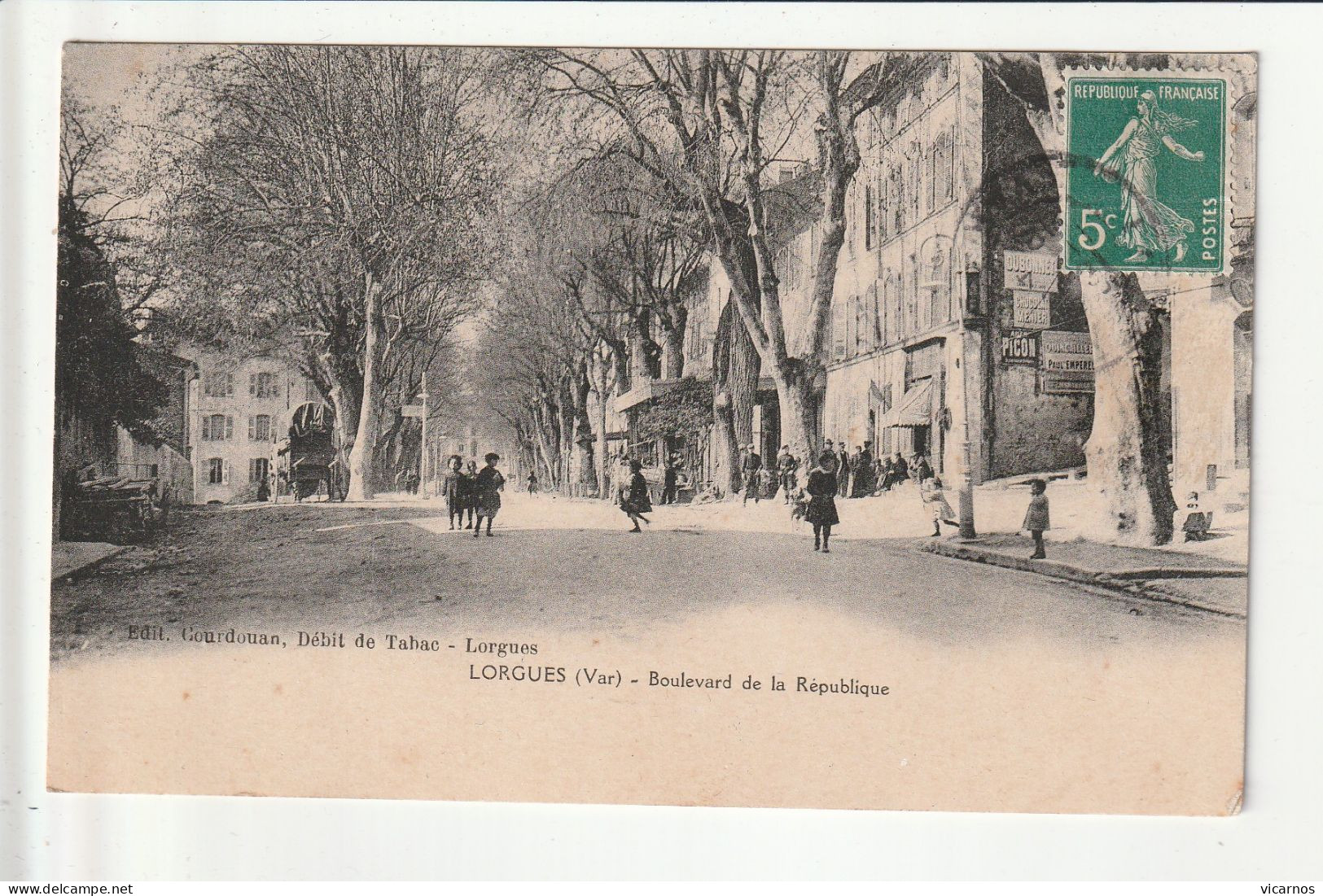 CP 83 LORGUES Boulevard De La Republique - Lorgues