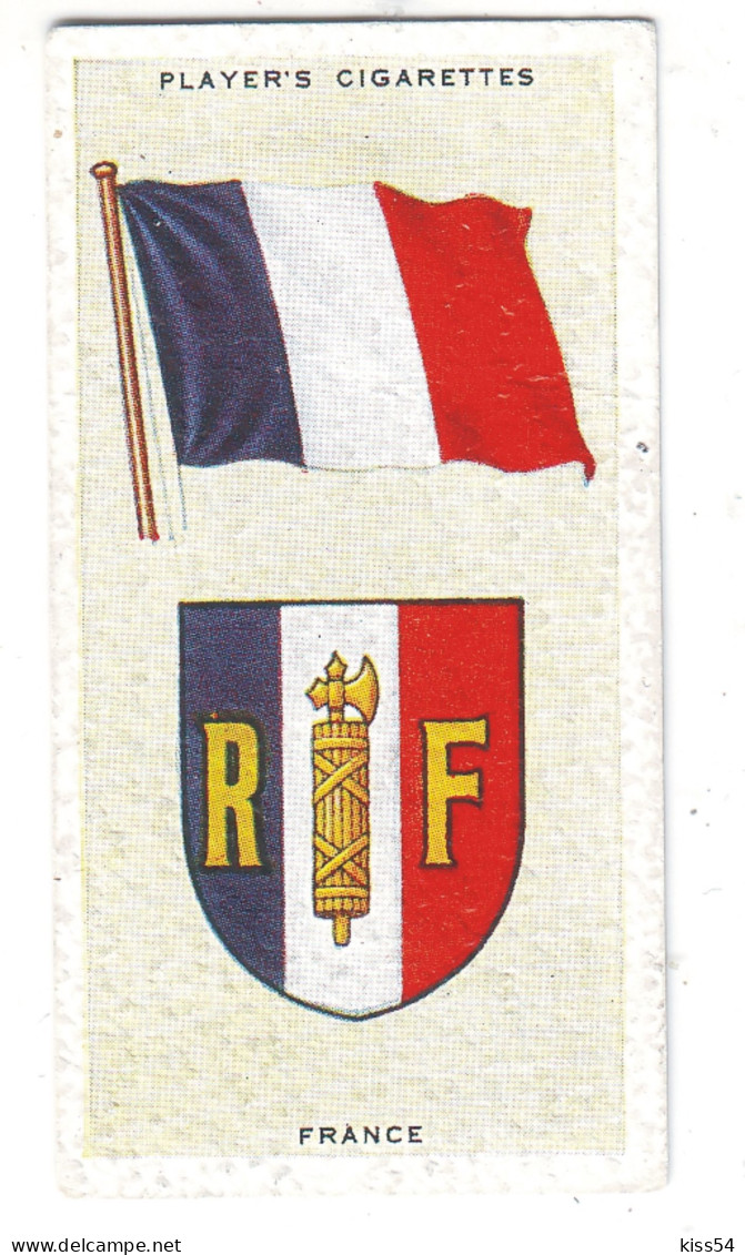 FL 15 - 18-a FRANCE National Flag & Emblem, Imperial Tabacco - 67/36 Mm - Objetos Publicitarios