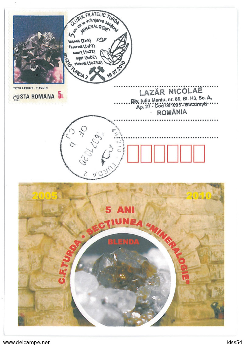 COV 86 - 1520 Mineralogy, Romania - Cover - Used - 2010 - Minerales