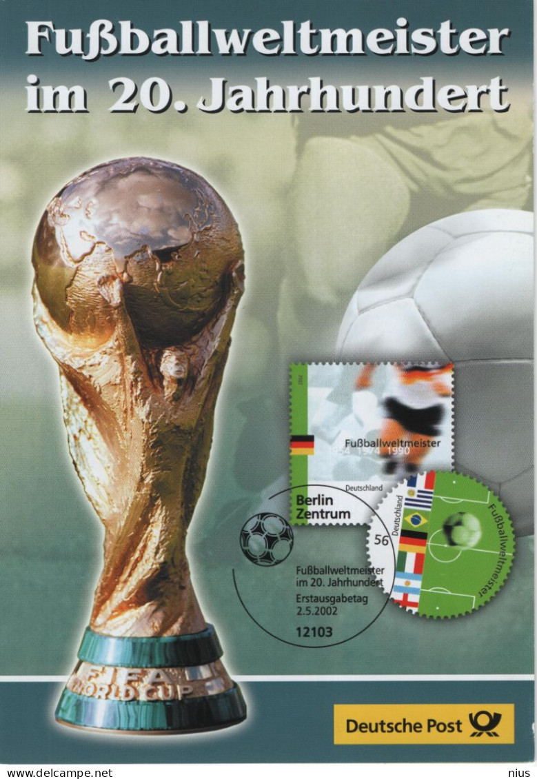 Germany Deutschland 2002 FIFA Fußball WM Weltmeisterschaft, Football World Cup World Cup, Soccer, Canceled In Berlin - 2001-2010
