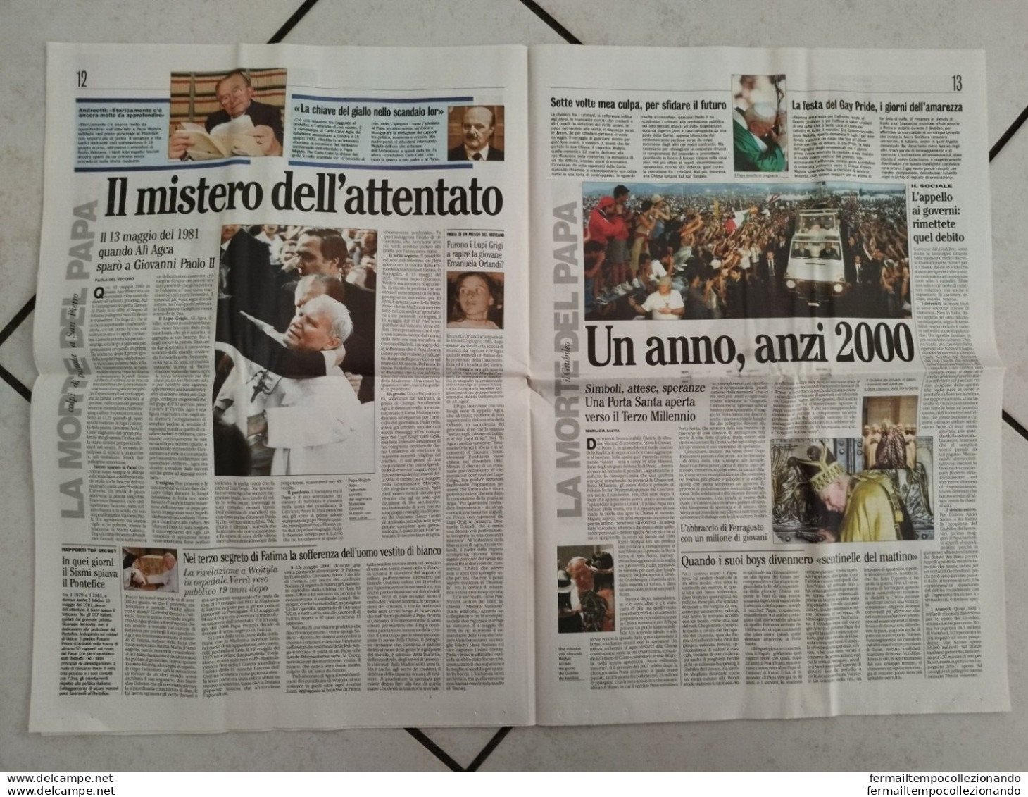 br giornale  il mattino l'album il pontificato di giovanni paolo II