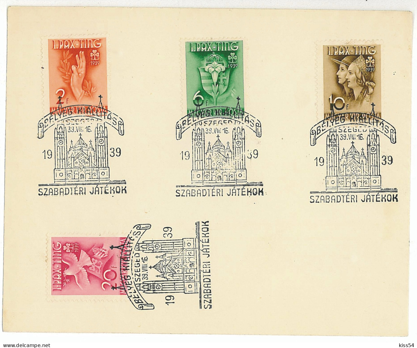 SC 03 - 75 HUNGARY - Cover - Used - 1939 - Covers & Documents