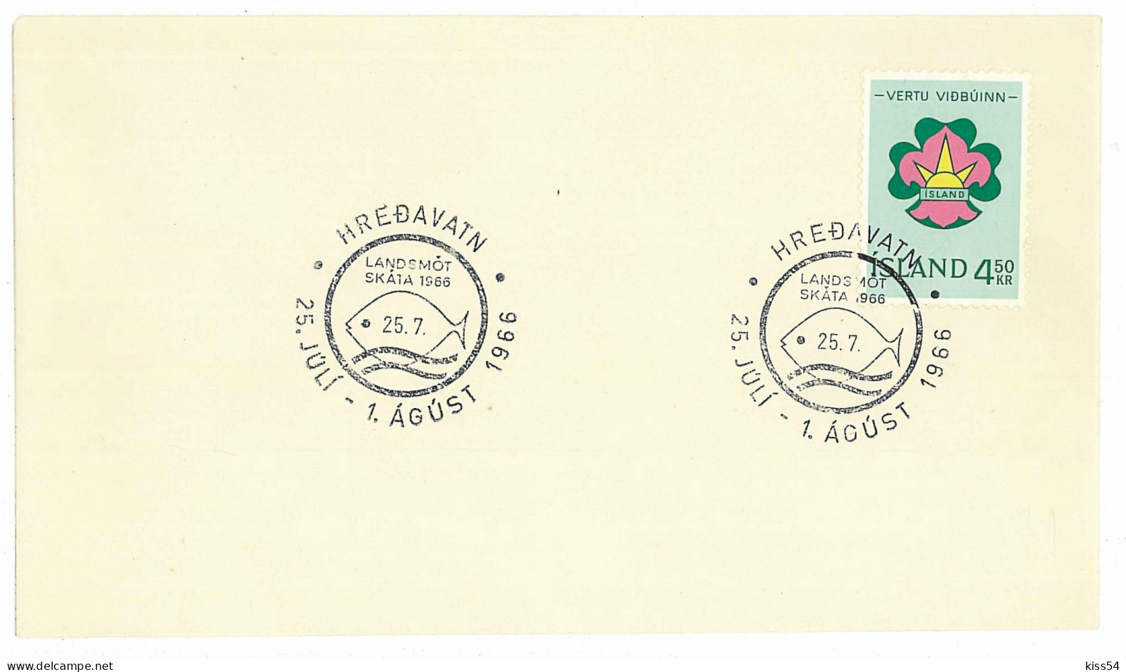 SC 03 - 471 ISLAND - Cover - Used - 1966 - Covers & Documents