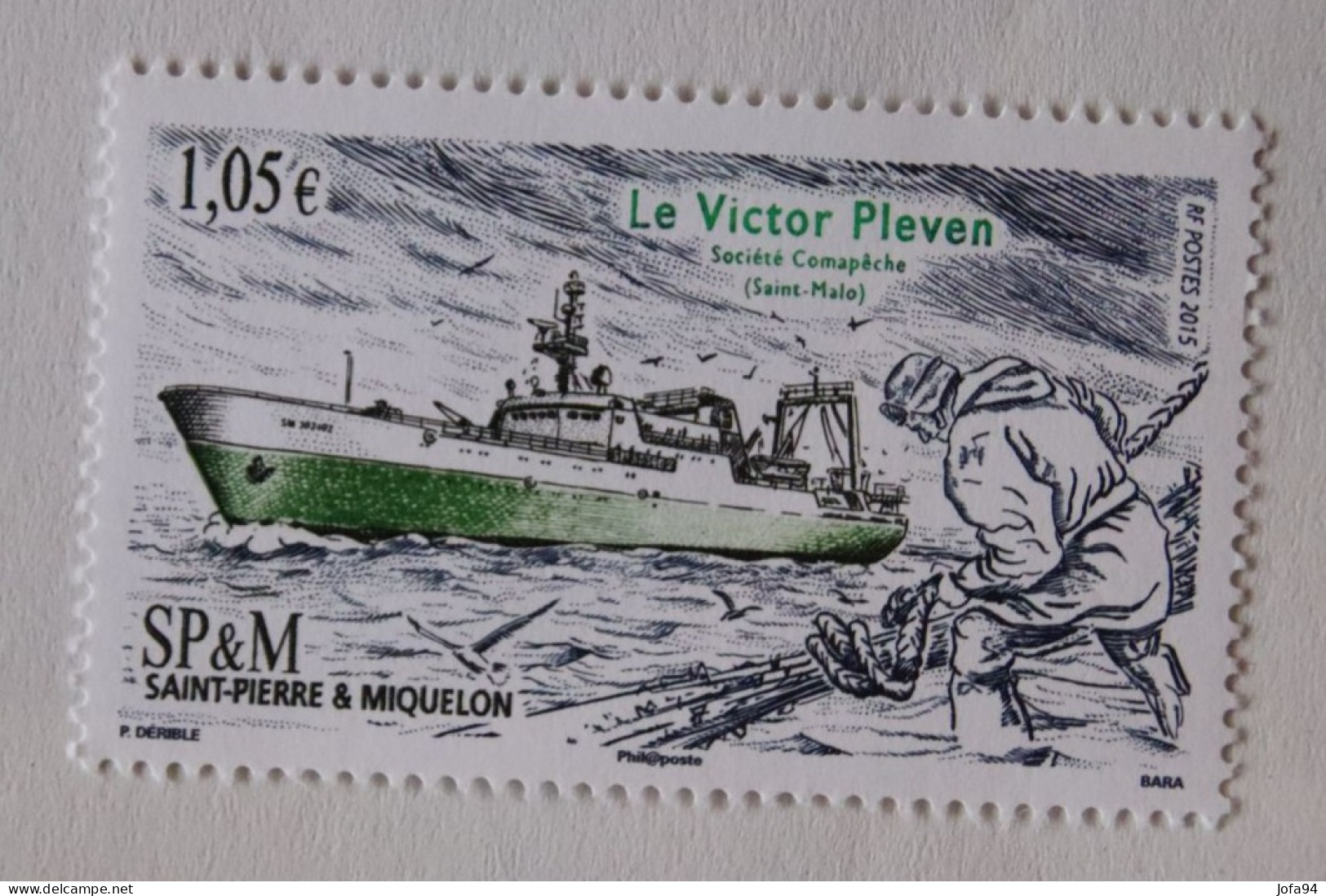SPM 2015  Bateaux Le "Victor Pleven"  YT 1126   Neuf - Unused Stamps
