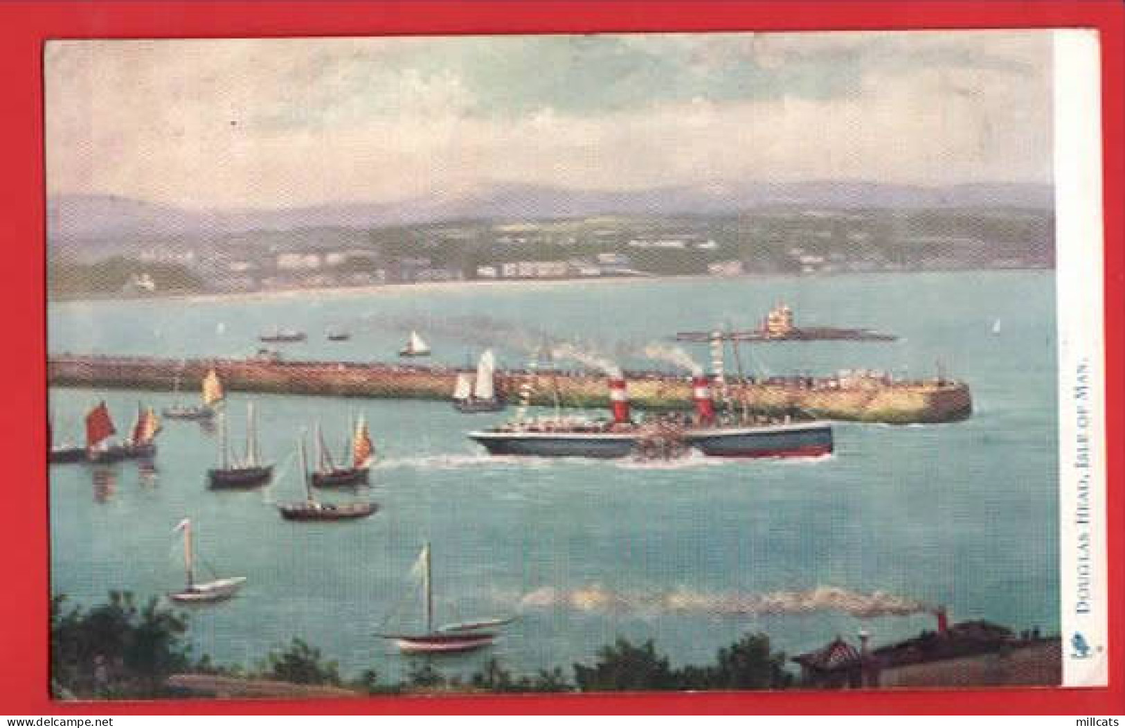 DOUGLAS HEAD RAPHAEL TUCK SERIES  PADDLE STEAMER  Pu 1903 - Isle Of Man