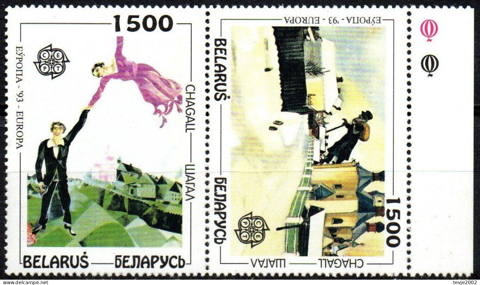 Belarus Weißrußland 1993/94 - Mi.Nr. 55 - 56 - Postfrisch MNH - Europa CEPT - 1994