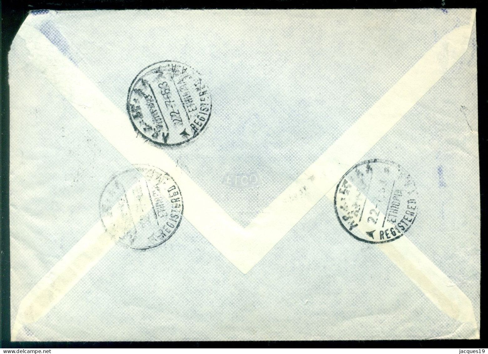 Ethiopia 1963 Registered Airmail Cover To Switserland Mi 425 452 (3) And 454 - Ethiopie