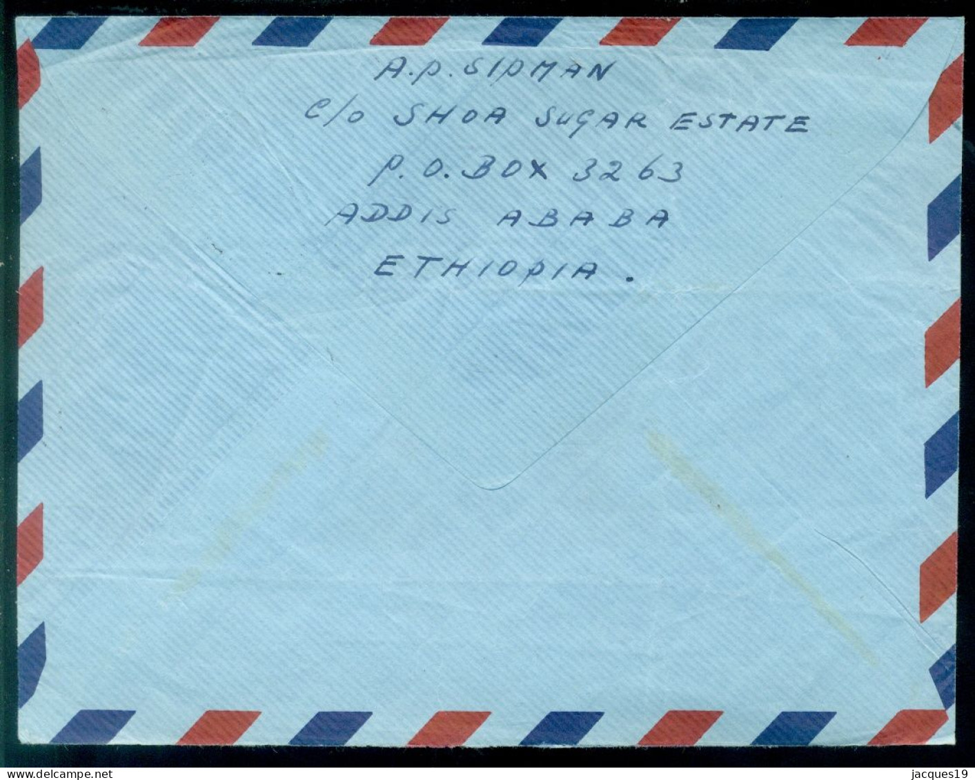 Ethiopia 1962 (?) Airmail Cover To Holland Mi 246 And 421 - Ethiopia